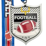 FOOTBALL PARTICIPATION MEDAL --- SILVER (ITEM #64-185)
