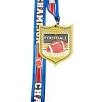 FOOTBALL CHAMPION MEDAL --- GOLD (ITEM #64-132) - Image 2