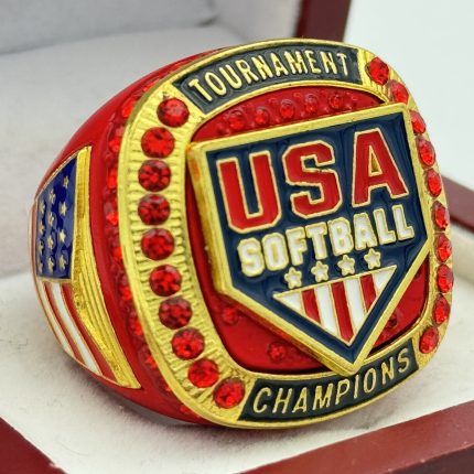 5 STAR USAS CHAMPION RING --- RED BODY, RED STONES (Item #39-48)