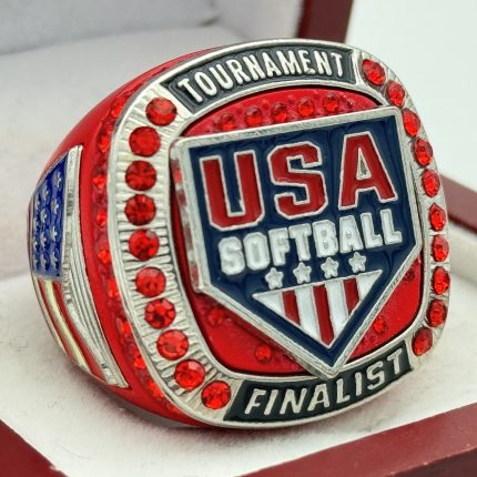 5 STAR USAS FINALIST RING --- RED BODY, RED STONES (Item #39-45)