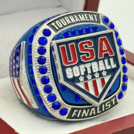 5 STAR USAS FINALIST RING --- BLUE BODY, BLUE STONES (Item #39-53)