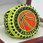 BASKETBALL FINALIST RING --- NEON YELLOW, PAINTED BALL (Item #52-73)