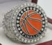 iced-out championship ring with a basketball