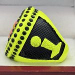 BASKETBALL CHAMPION RING --- NEON YELLOW, PAINTED BALL (Item #52-76) - Image 2