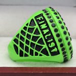BASKETBALL FINALIST RING --- NEON GREEN, PAINTED BALL (Item #52-65) - Image 4