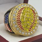 ROUND SOFTBALL RING --- GOLD BODY (Item #30-173)