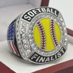 SOFTBALL FINALIST RING --- SILVER BODY, PAINTED BALL (Item #31-61)