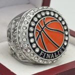BASKETBALL FINALIST RING --- SILVER BODY, PAINTED BALL (Item #52-69)