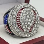 ROUND BALL RING --- SILVER BODY, CLEAR STONES ON THE BALL (Item #30-168)