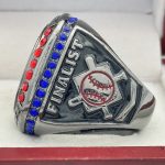 BALL FINALIST RING --- GUNMETAL BODY, RED LACES (Item #30-49) - Image 2