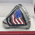 ROUND BALL RING --- GUN METAL BODY, CLEAR STONES ON THE BALL (Item #30-177) - Image 4