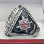 ROUND BALL RING --- GUN METAL BODY, CLEAR STONES ON THE BALL (Item #30-177) - Image 2