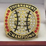 BALL CHAMPIONSHIP RING --- GOLD BODY, BLACK LACES (Item #30-56) - Image 3