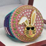 5 STAR EASTER BUNNY CHAMPION RING --- TEAL BODY (ITEM #36-68)
