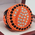 ROUND BALL RING --- NEON ORANGE BODY (Item #55-152)