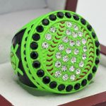 ROUND BALL RING --- NEON GREEN BODY (Item #55-149)
