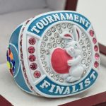 EASTER BUNNY FINALIST RING --- WHITE BODY, PINK STONES (ITEM #36-61)