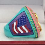 5 STAR EASTER BUNNY CHAMPION RING --- TEAL BODY (ITEM #36-68) - Image 4