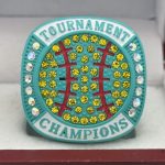 SOFTBALL CHAMPION RING --- TEAL BODY, PRISMATIC STONE (Item #61-104) - Image 3