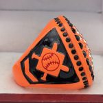 ROUND BALL RING --- NEON ORANGE BODY (Item #55-152) - Image 4