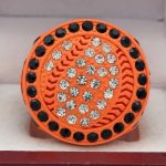 ROUND BALL RING --- NEON ORANGE BODY (Item #55-152) - Image 3