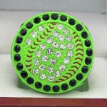 ROUND BALL RING --- NEON GREEN BODY (Item #55-149) - Image 3