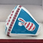 EASTER BUNNY FINALIST RING --- WHITE BODY, PINK STONES (ITEM #36-61) - Image 2