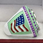 5 STAR EASTER BUNNY FINALIST RING --- WHITE BODY, PURPLE STONES (ITEM #36-69) - Image 4