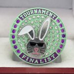 5 STAR EASTER BUNNY FINALIST RING --- WHITE BODY, PURPLE STONES (ITEM #36-69) - Image 3