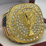 ICED OUT TROPHY PARTICIPATION RING --- GOLD BODY (Item #59-60)