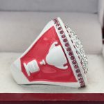 VOLLEYBALL FINALIST RING --- WHITE BODY, PINK STONES (Item #56-49) - Image 4