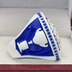 VOLLEYBALL FINALIST RING --- WHITE BODY, BLUE STONES (Item #56-53) - Image 4