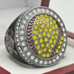 ROUND SOFTBALL RING --- GUN METAL BODY (Item #30-161)