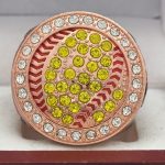 ROUND SOFTBALL RING --- ROSE GOLD BODY (Item #30-169) - Image 3