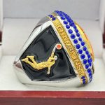 JUMBO BASKETBALL CHAMPION RING --- BLUE BACKGROUND, BLUE STONES (Item # 52-60) - Image 4