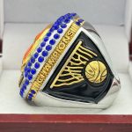 JUMBO BASKETBALL CHAMPION RING --- BLUE BACKGROUND, BLUE STONES (Item # 52-60) - Image 2
