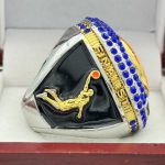 JUMBO BASKETBALL FINALIST RING --- BLUE BACKGROUND, BLUE STONES (Item # 52-57) - Image 4