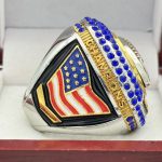 JUMBO FOOTBALL CHAMPION RING --- BLUE BACKGROUND, BLUE STONES (Item # 51-04) - Image 4