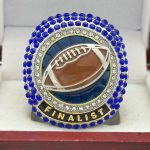 JUMBO FOOTBALL FINALIST RING --- BLUE BACKGROUND, BLUE STONES (Item # 51-01) - Image 3