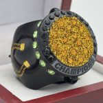 POT OF GOLD CHAMPION RING --- BLACK BODY, GOLD GLITTER (ITEM #36-84)