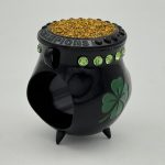 POT OF GOLD CHAMPION RING --- BLACK BODY, GOLD GLITTER (ITEM #36-84) - Image 2