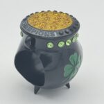 POT OF GOLD CHAMPION RING --- BLACK BODY, GOLD GLITTER (ITEM #36-84) - Image 5