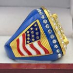 5 STAR HOME PLATE CHAMPION RING --- BLUE BODY, CLEAR STONES (Item #37-04) - Image 4