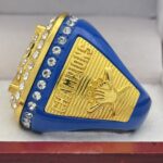 5 STAR HOME PLATE CHAMPION RING --- BLUE BODY, CLEAR STONES (Item #37-04) - Image 2
