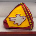 GLOWING SKULL CHAMPION RING --- RED BODY (Item#36-92) - Image 4