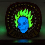 GLOWING SKULL FINALIST RING --- RED BODY (Item#36-89) - Image 8