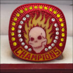 GLOWING SKULL CHAMPION RING --- RED BODY (Item#36-92) - Image 5