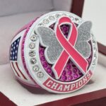 5 STAR WINGS OF HOPE CHAMPION RING --- PINK BODY, WHITE SIDES (Item #36-108)