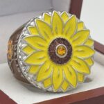 SUNFLOWER FINALIST RING --- SILVER BODY (Item #36-93)