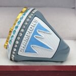5 STAR PENGUIN CHAMPIONS RING --- SLATE BLUE BODY, WHITE SIDES (ITEM #36-116) - Image 2